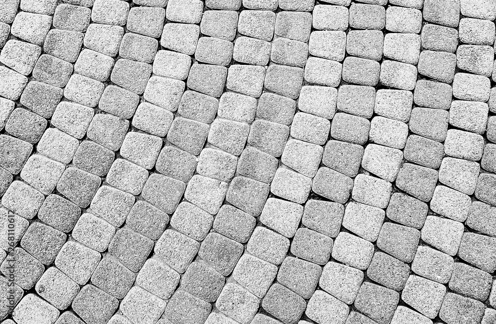 Pattern on stone pavement as background