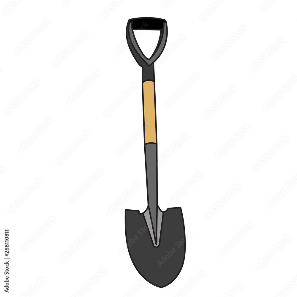 vector, isolated, shovel for garden and vegetable garden vector, isolated, shovel for garden and vegetable garden