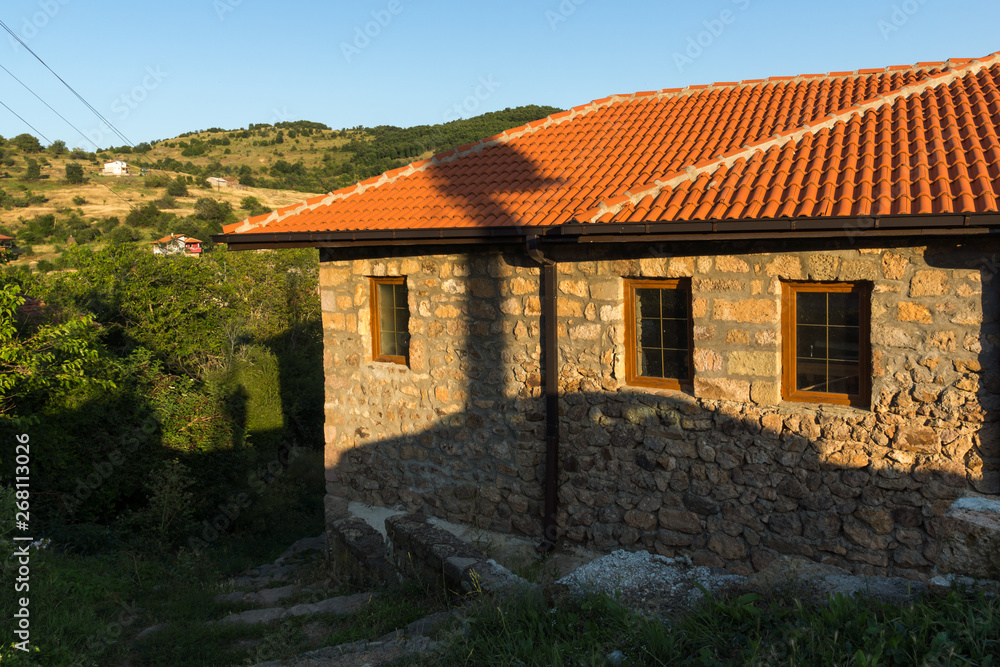 Old Houses at village of Lesnovo at Osogovo Mountain, Probistip region, Republic of North Macedonia Old Houses at village of Lesnovo at Osogovo Mountain, Probistip region, Republic of North Macedonia