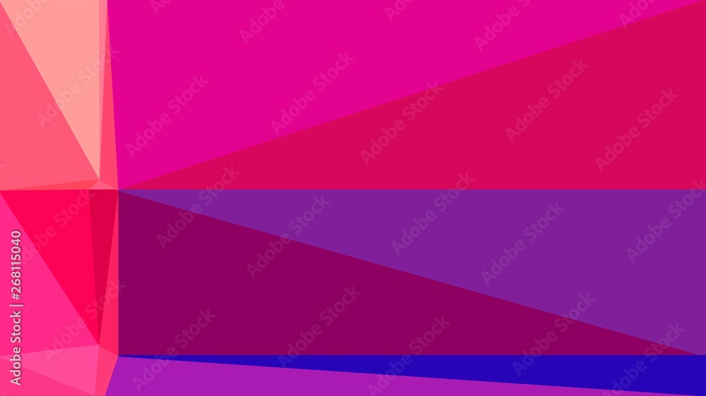 dark magenta, deep pink and purple multi color background art. abstract triangle style composition for poster, cards, wallpaper or texture