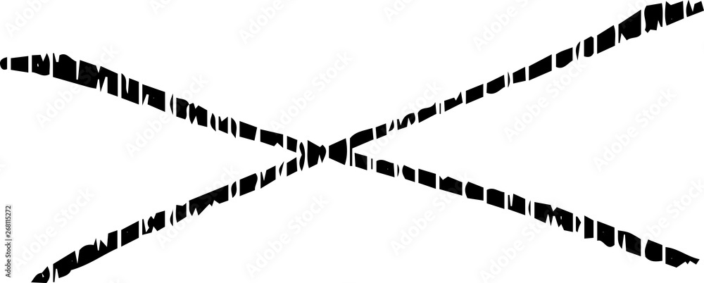 Black Horizontal cross mar Black Horizontal cross mar