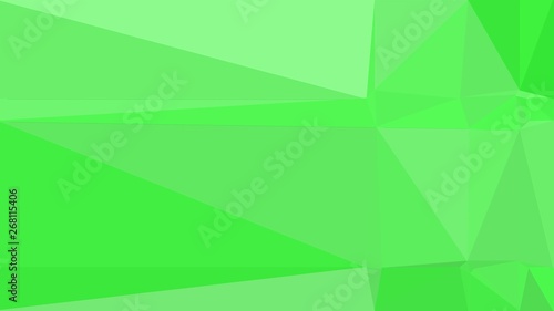 geometric triangles style in pastel green, light green and lime green color. abstract triangles composition. for poster, cards, wallpaper or texture