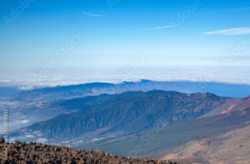 Tenerife, view from hiking path to the summit photo