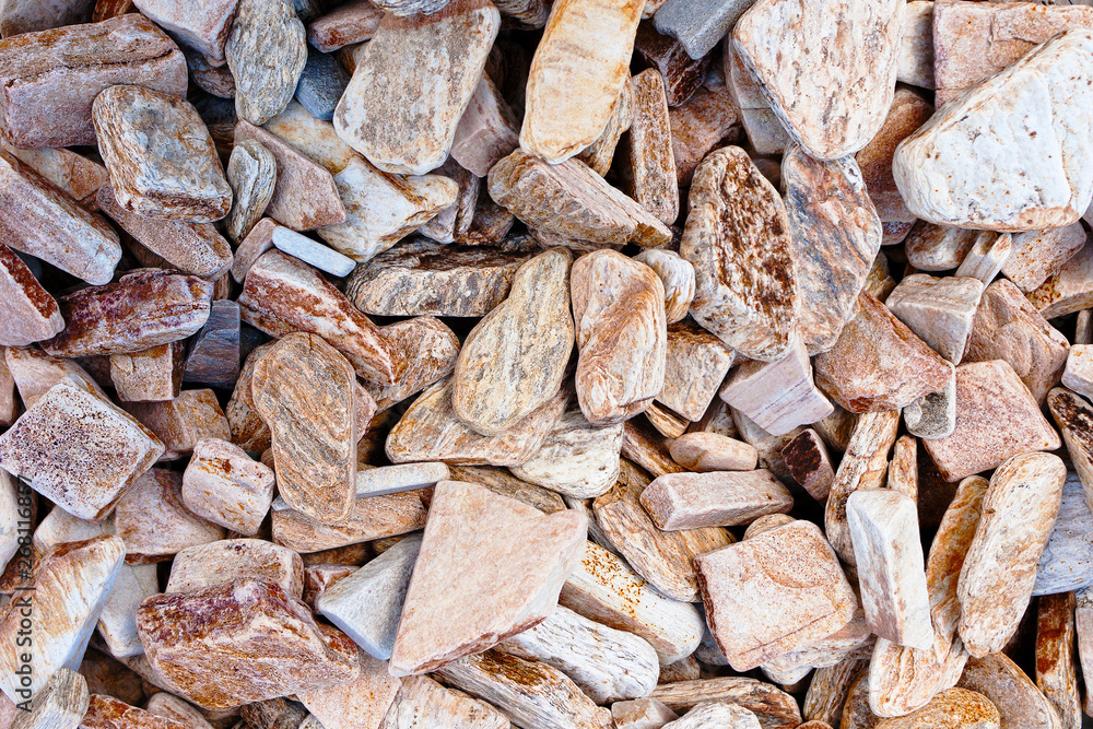 Beige gravel stone floor texture background Beige gravel stone floor texture background