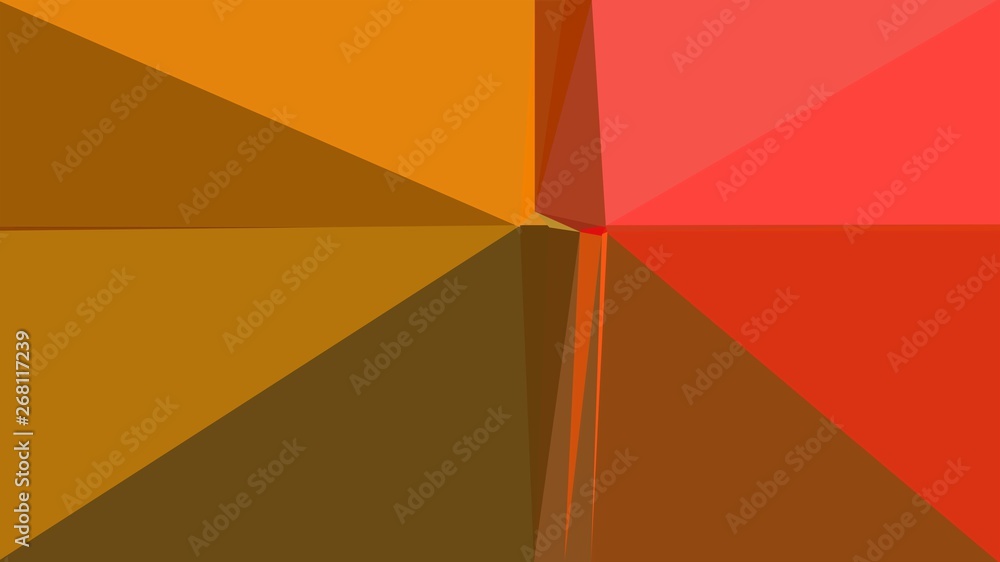 minimalistic triangle geometric background with brown, tomato and chocolate colors for poster, cards, wallpaper or background texture minimalistic triangle geometric background with brown, tomato and chocolate colors for poster, cards, wallpaper or background texture