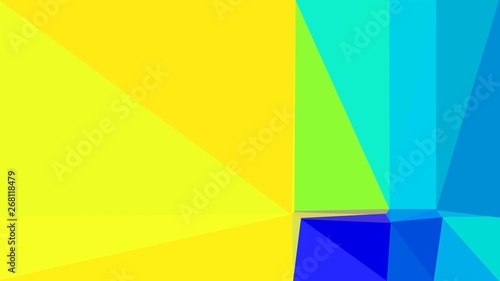 modern contemporary art with yellow  dark turquoise and blue colors. simple geometric background for poster  cards  wallpaper or texture