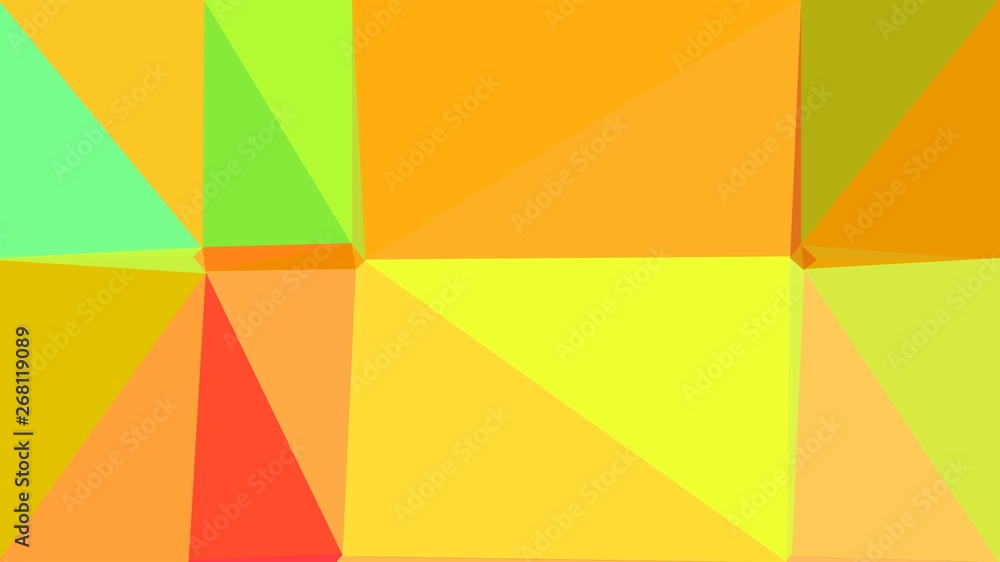 modern contemporary art with vivid orange, tomato and light green colors. simple geometric background for poster, cards, wallpaper or texture
