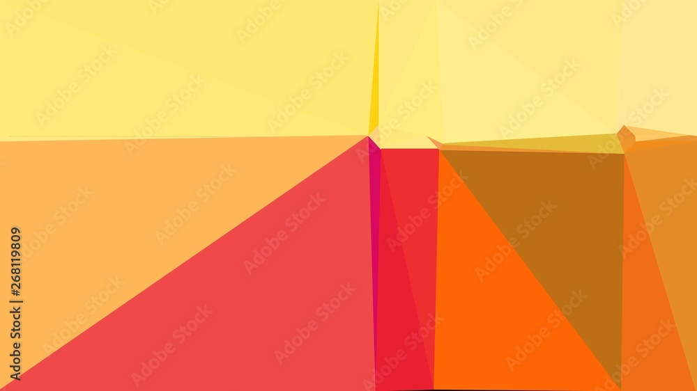 triangle background abstract with pastel orange, tomato and coffee colors. backdrop style for poster element, cards, wallpaper or texture