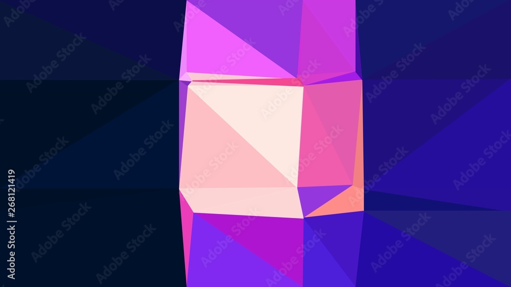 Fototapeta premium geometric midnight blue, medium orchid and very dark blue color background. for creative poster, cards, wallpaper or texture design