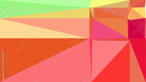 minimalistic triangle geometric background with pastel red  khaki and coffee colors for poster  cards  wallpaper or background texture
