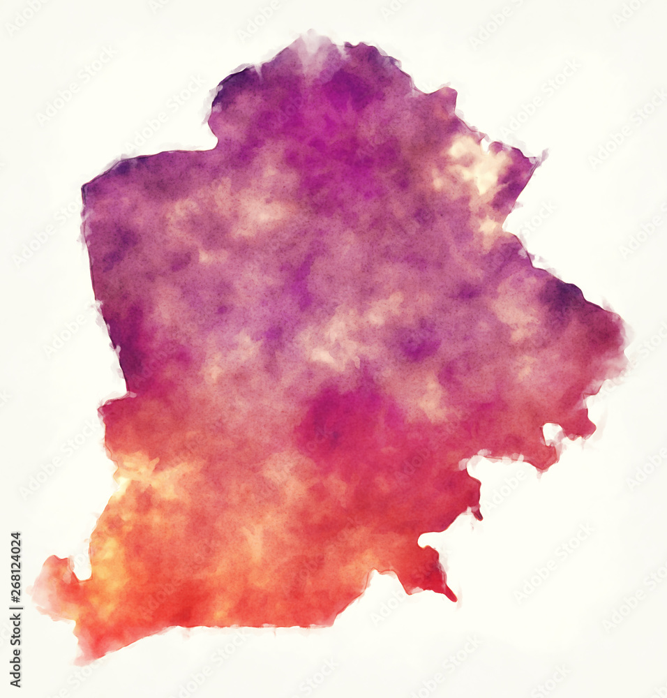Kompienga province watercolor map of Burkina Faso Kompienga province watercolor map of Burkina Faso