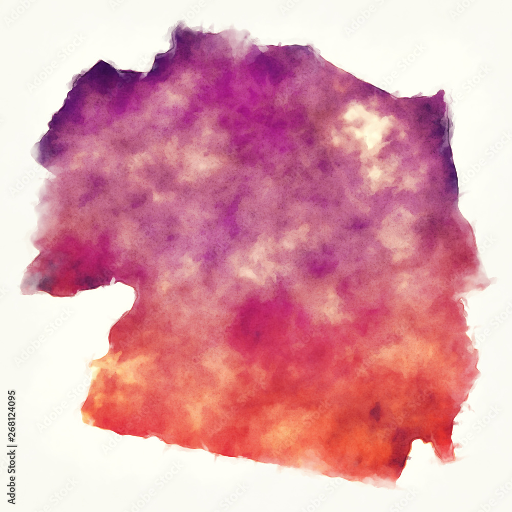 Koulpelogo province watercolor map of Burkina Faso Koulpelogo province watercolor map of Burkina Faso