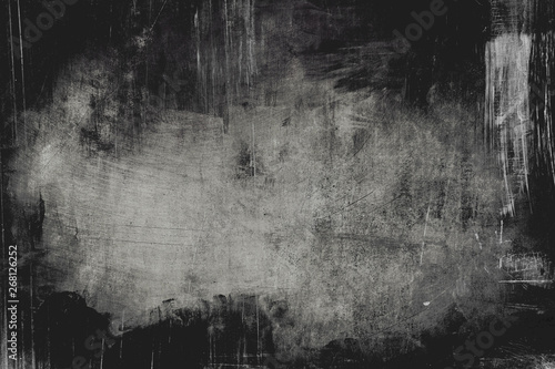 Dark distressed wall grungy background with spotlight background