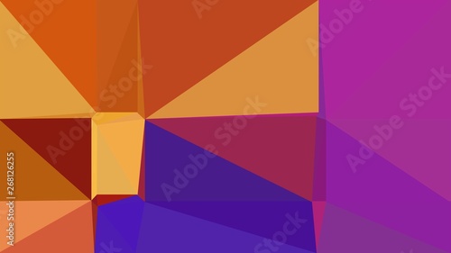 medium violet red  dark magenta and peru colored contemporary art. simple geometric shape background for poster  banner  wallpaper or texture