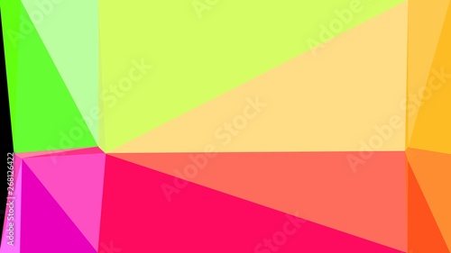 geometric triangle abstract background with burly wood, khaki and lime green colors for poster, cards, wallpaper or backdrop texture