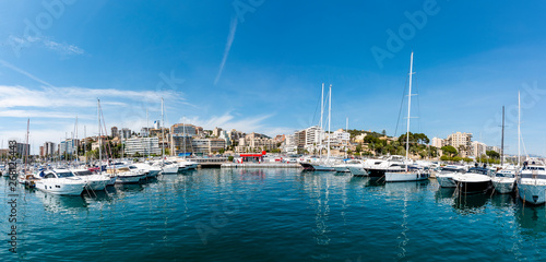 Yachts on the dock of the port of Palma. Majorca