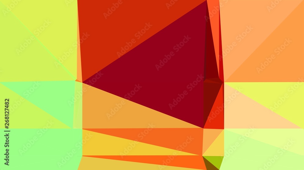 Fototapeta premium triangle background abstract with khaki, dark khaki and coral colors. backdrop style for poster element, cards, wallpaper or texture