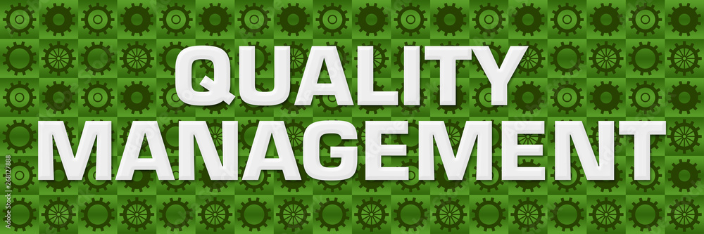 Quality Management Green Gears Square Texture Quality Management Green Gears Square Texture