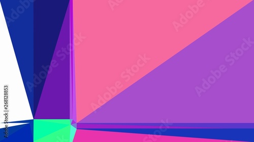 moderate violet  strong blue and hot pink colored contemporary art. simple geometric shape background for poster  banner  wallpaper or texture