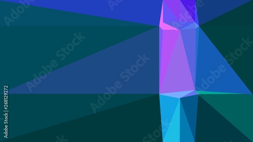 teal green  medium purple and strong blue color background with triangles. triangles style of different size and shape. simple geometric background for poster  cards  wallpaper or texture