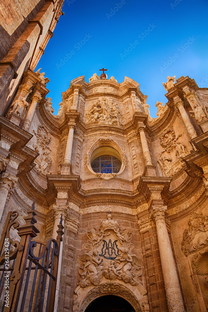 Spain, Valencia. Panorama of the city. Central Cathedral.