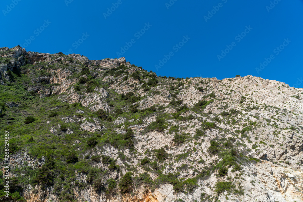 mediterranean mountain with blue sky mediterranean mountain with blue sky