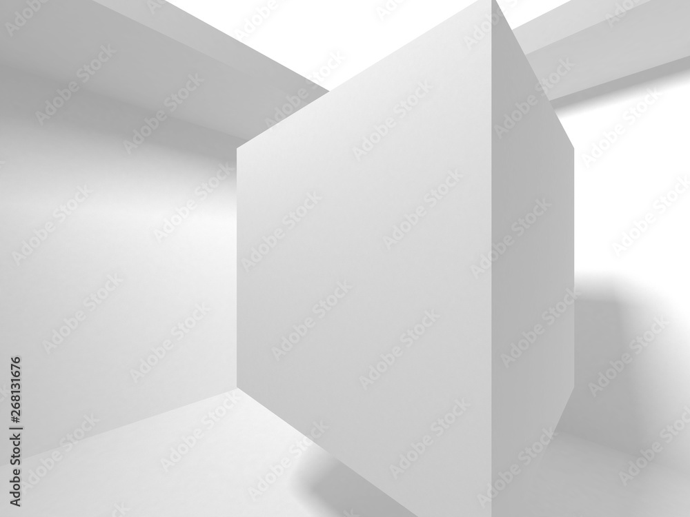 Futuristic White Architecture Design Background Futuristic White Architecture Design Background