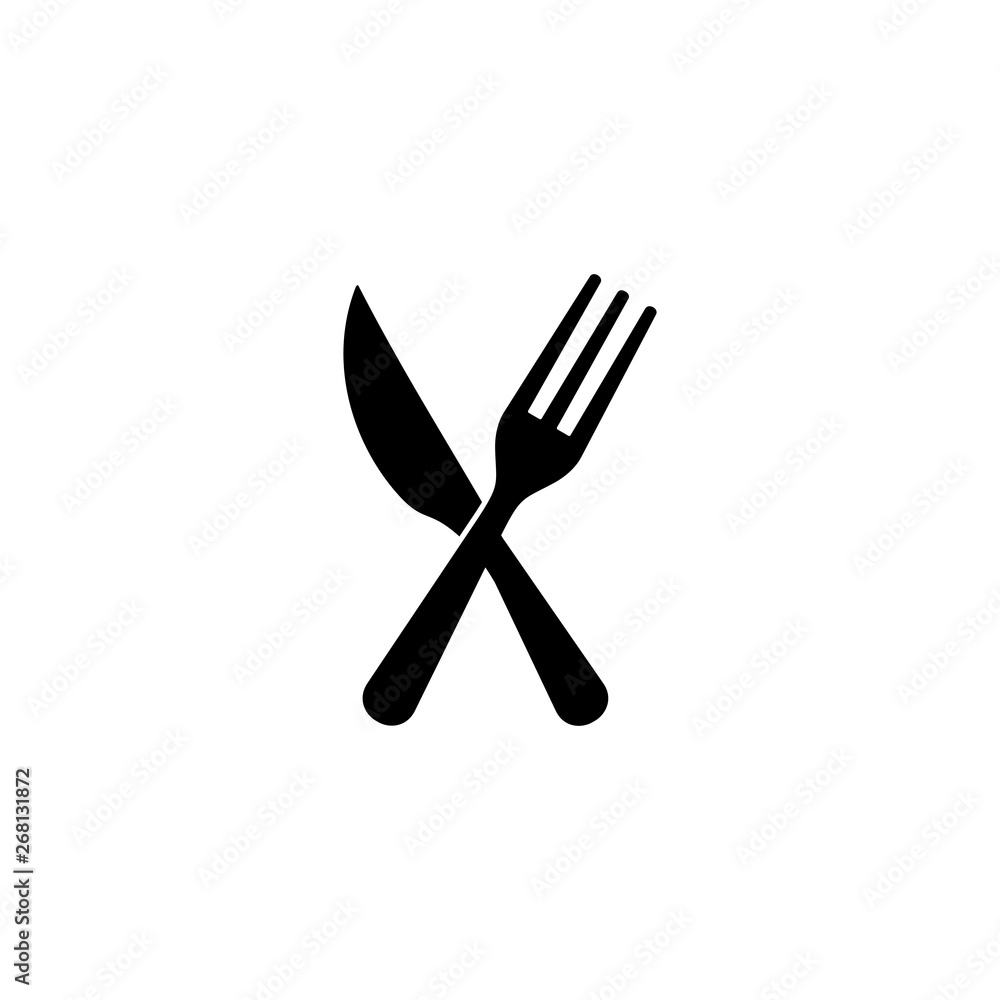 Fork and knife symbol icon vector illustration Fork and knife symbol icon vector illustration