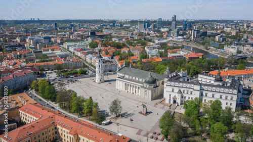 Aerial view of Vilnius old town