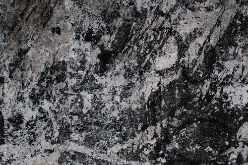 Black and white marble slab. Rock texture. Abstract template of granite. Dark gray grunge background. Black stone surface. Marble beautiful pattern textured in modern style on dark background for desi