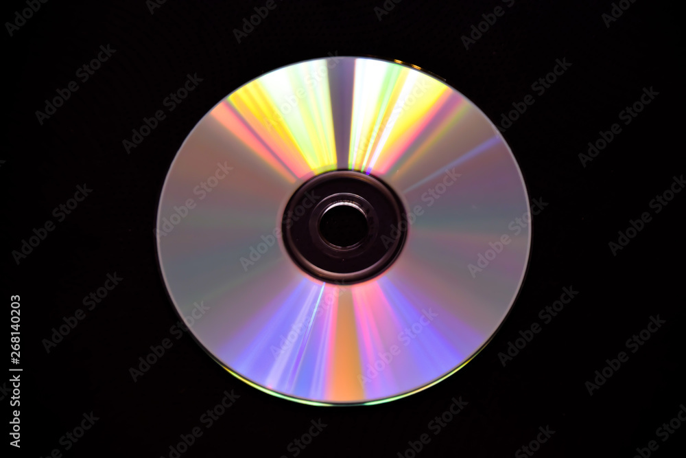 CD DVD data security storage media computer disc closeup CD DVD data security storage media computer disc closeup
