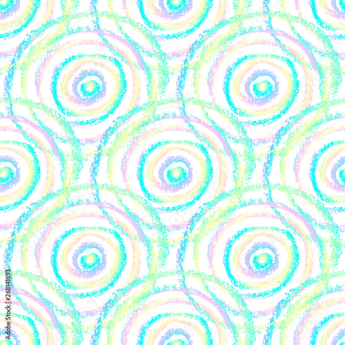 Colorful hand drawn hippie pattern