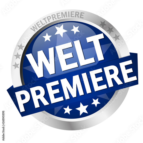 Button with banner Weltpremiere