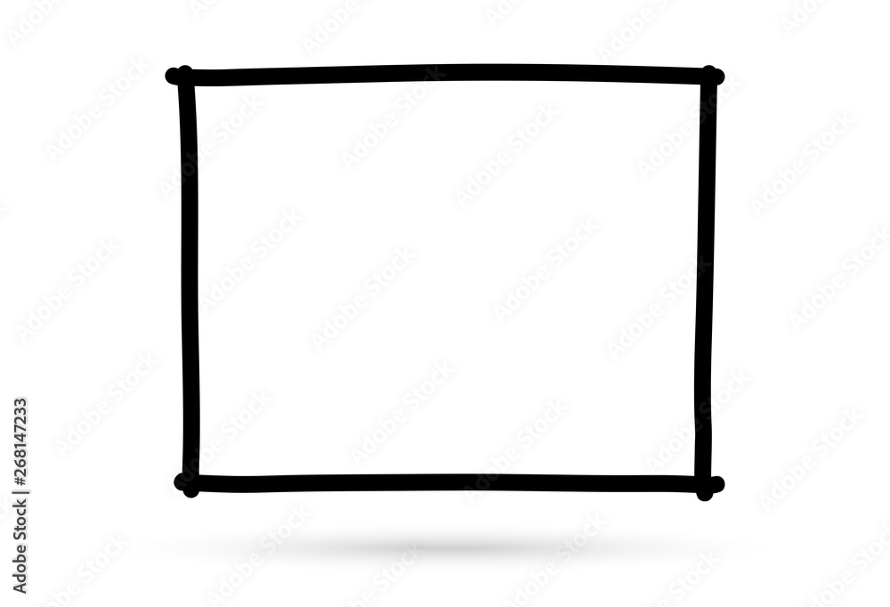 popular drawing square border frame sign symbol isolated popular drawing square border frame sign symbol isolated