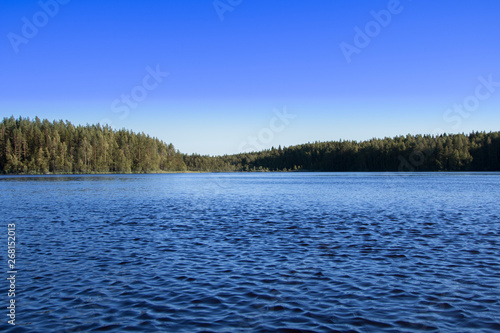 Lake in Finnland with Forest in Background 1
