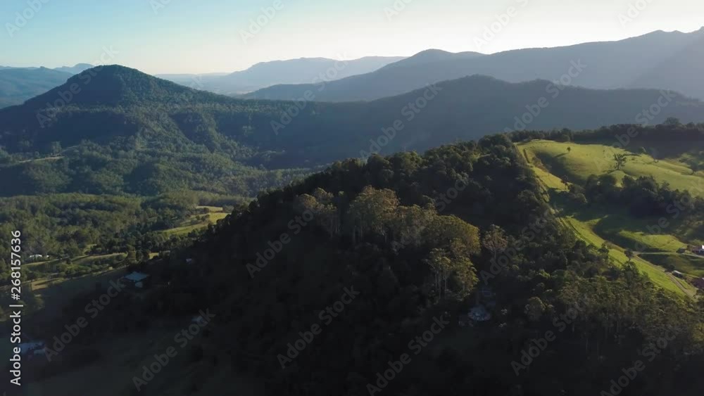 Lamington National Park mountains drone shot Queensland Lamington National Park mountains drone shot Queensland