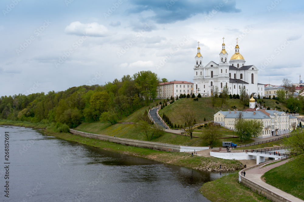 The city of Vitebsk and the Dvina river