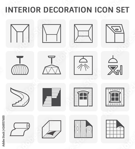 interior decoration icon