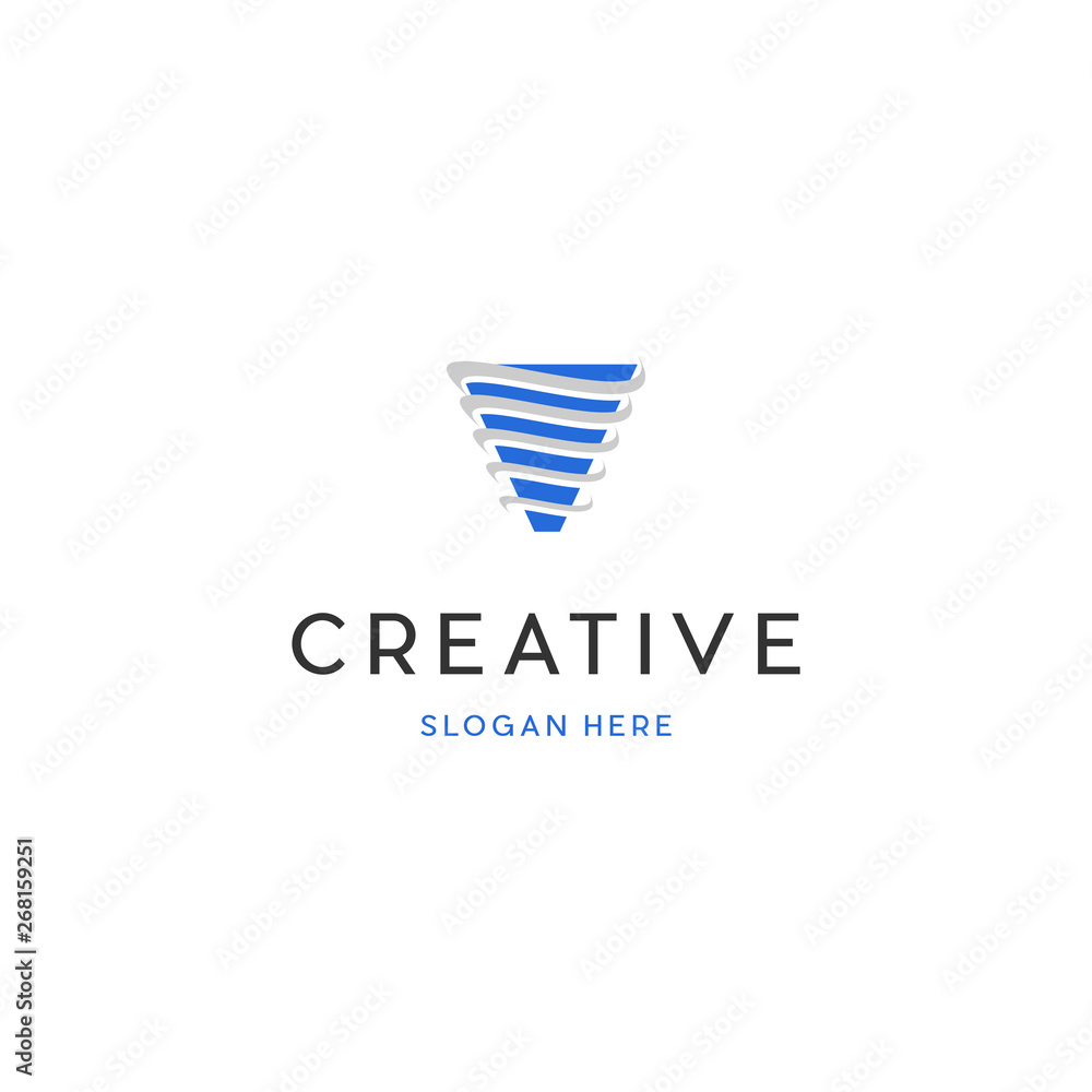 Funnel Creative Vector Logo Design, Tornado logo symbol isolated, Typhoon vector illustration Funnel Creative Vector Logo Design, Tornado logo symbol isolated, Typhoon vector illustration