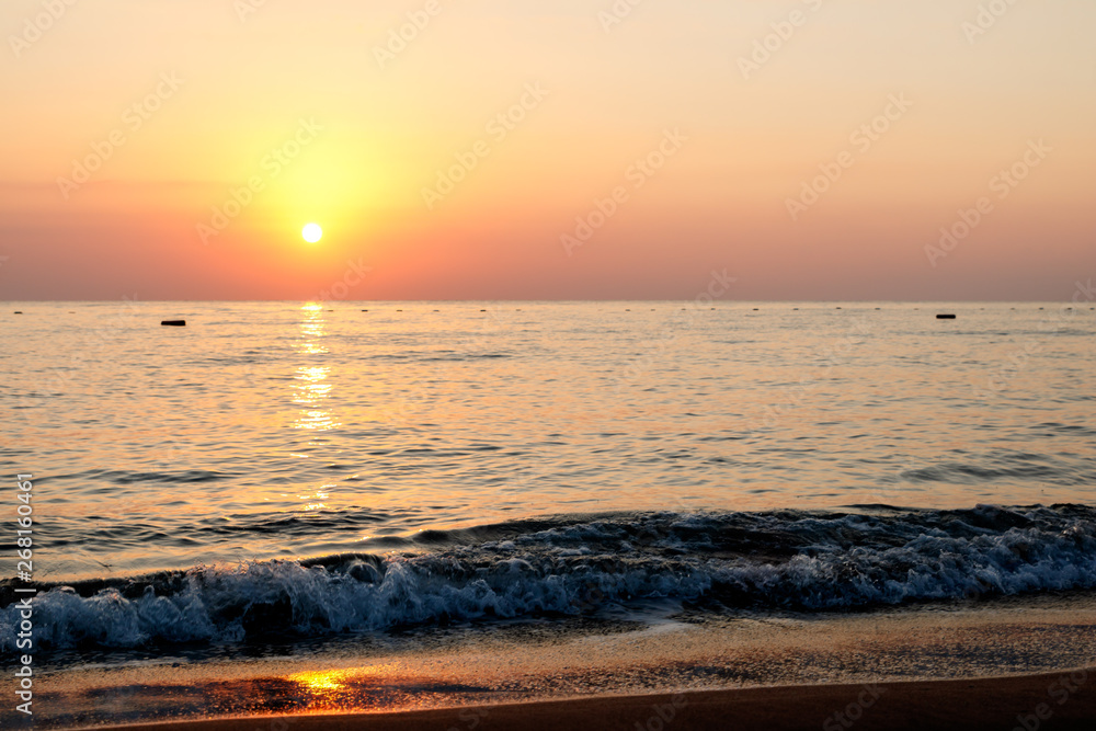 Fototapeta premium sunset predawn sky over the mediterranean sea