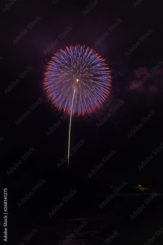 伊達のふるさと夏まつり 10号割物花火 12 inch fireworks shells at Date fireworks festival in Fukushima Japan