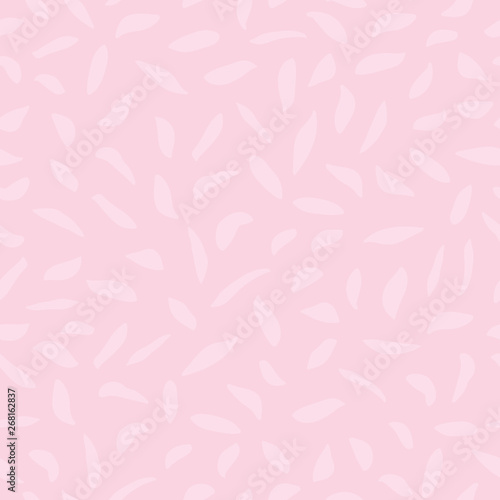 Pink seamless vector pattern with leaf.