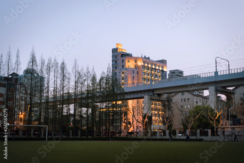 Photography city at night