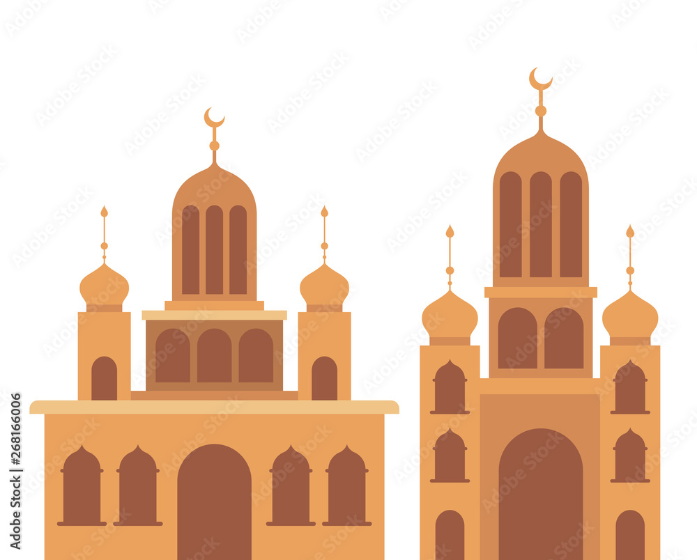 ramadan kareem mosque building icon