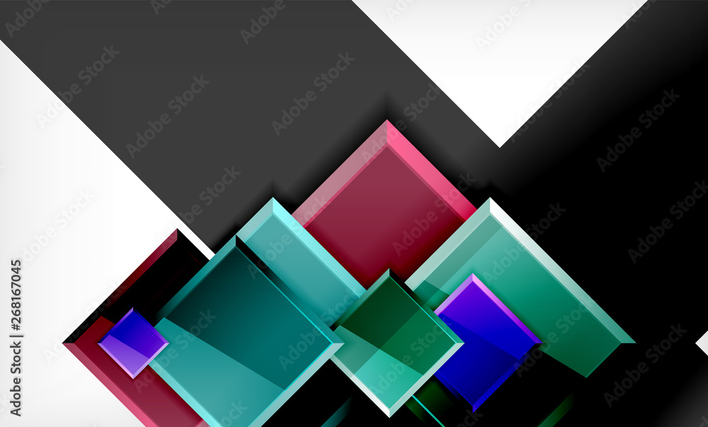 Colorful square and rectangle blocks background Colorful square and rectangle blocks background