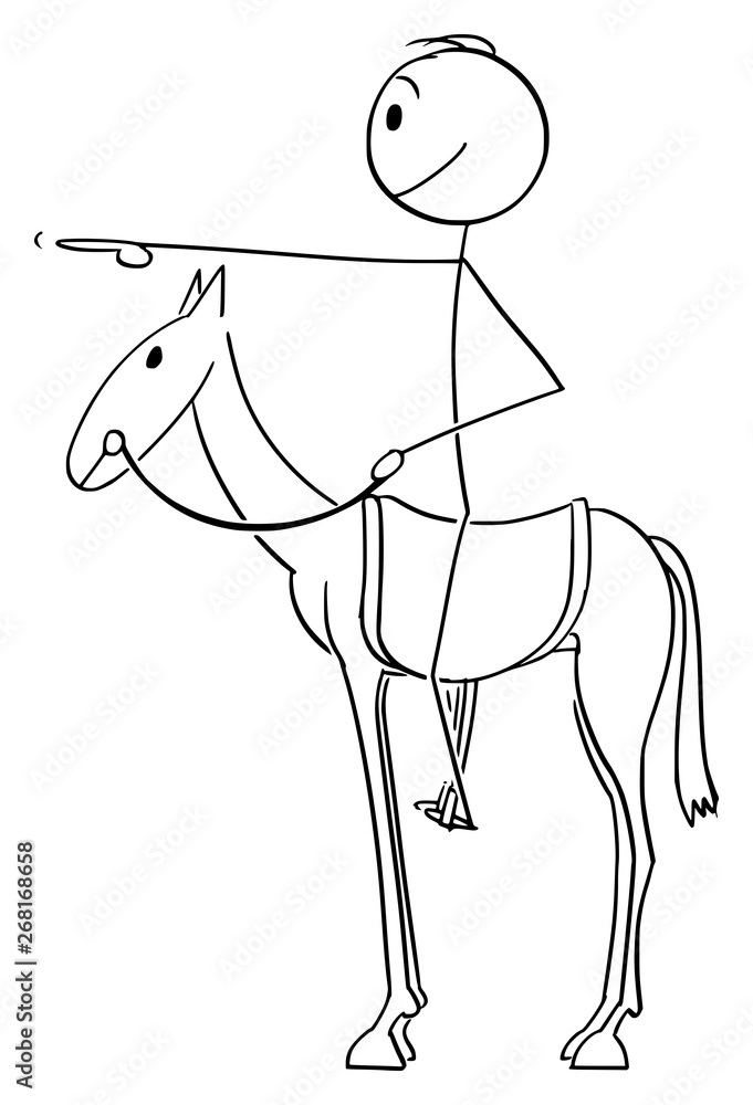 horse stick figure