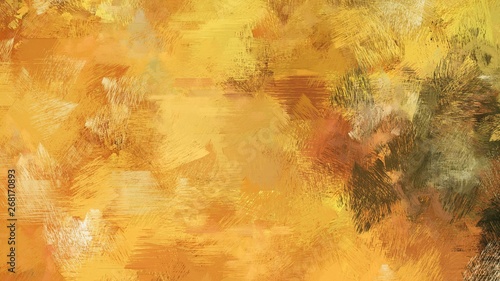 brush strokes texture with peru, golden rod and chocolate colors. can be used for wallpaper, cards, poster or creative fasion design elements
