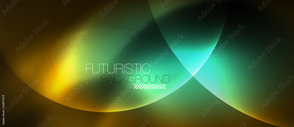 Shiny neon circles abstract background Shiny neon circles abstract background