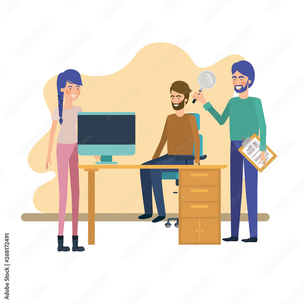 group of people in the work office group of people in the work office