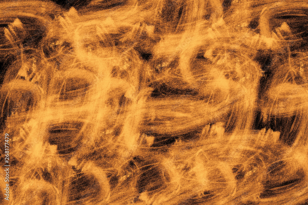 Obraz premium golden sparks on a dark background. colorful brush strokes